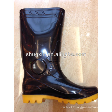 PVC haute résistante aux acides pluie bottes hommes